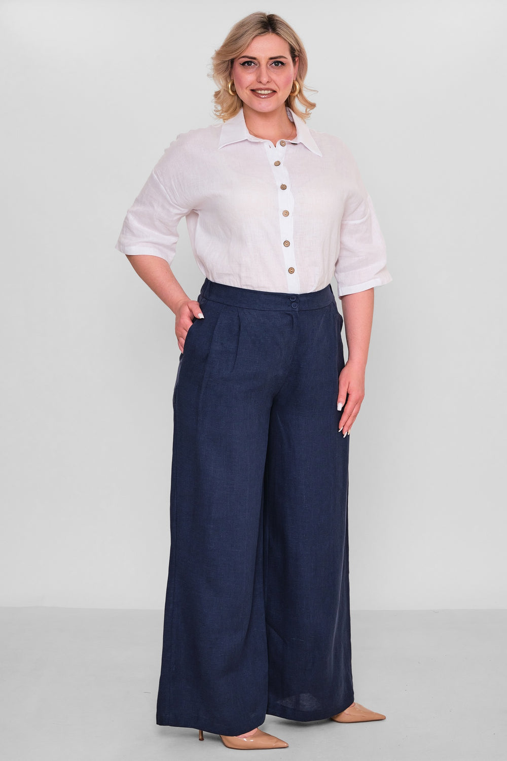 Salkim - Plus Size Trousers (SLK26Y56337BB) - 8690200183201