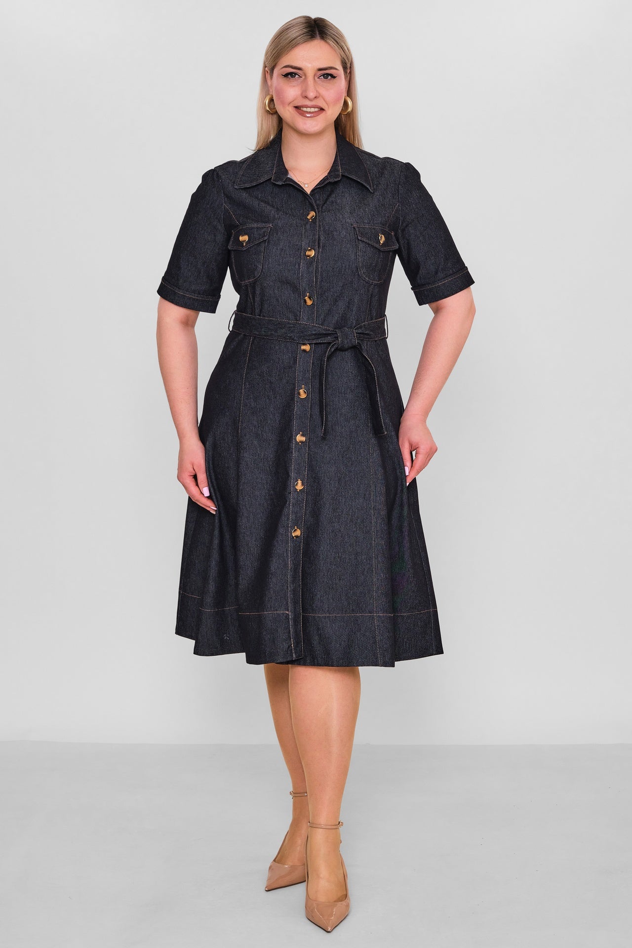 Elitline - Plus Size Dress (ELT26Y8-34-4003) - 8690200183386