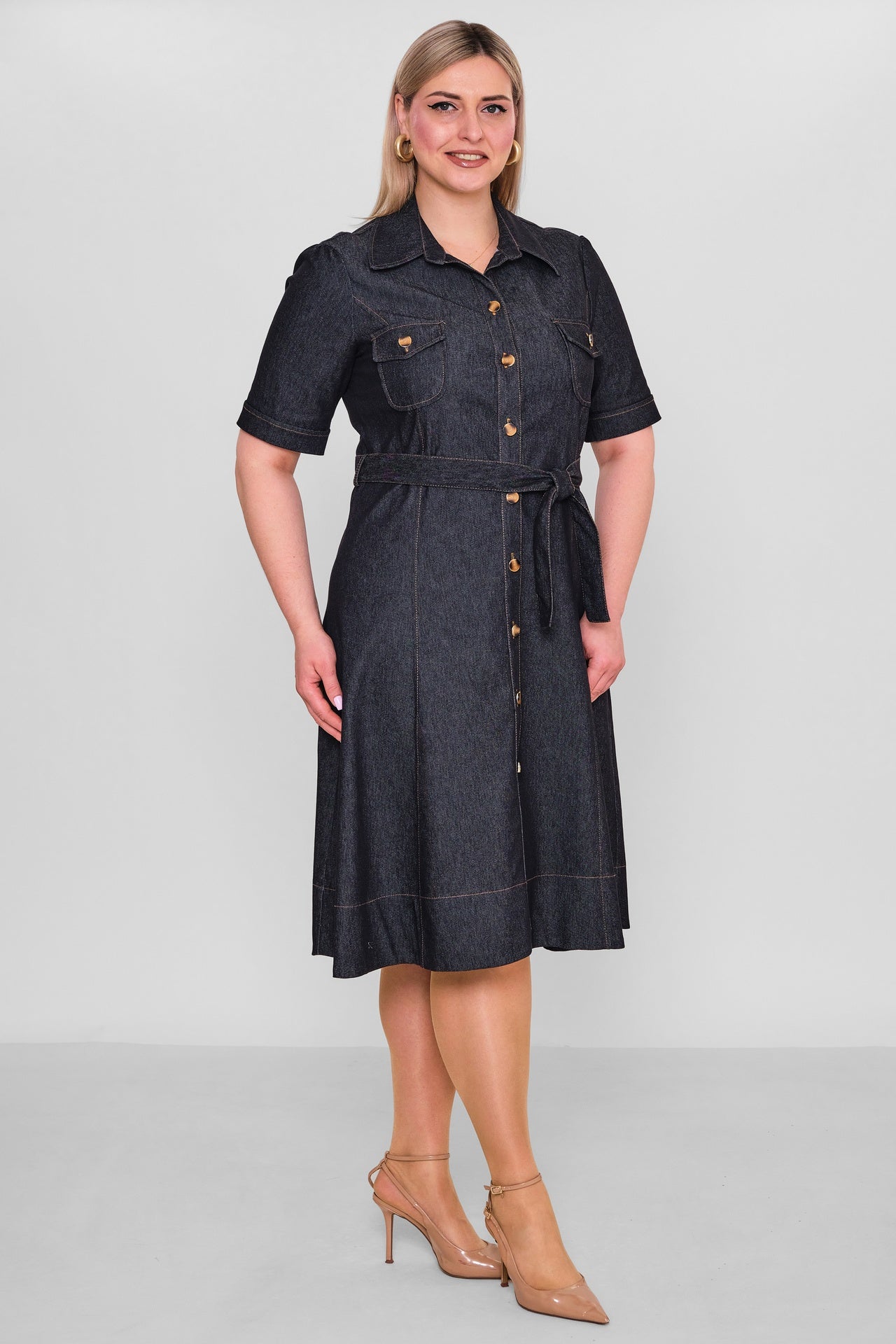 Elitline - Plus Size Dress (ELT26Y8-34-4003) - 8690200183386