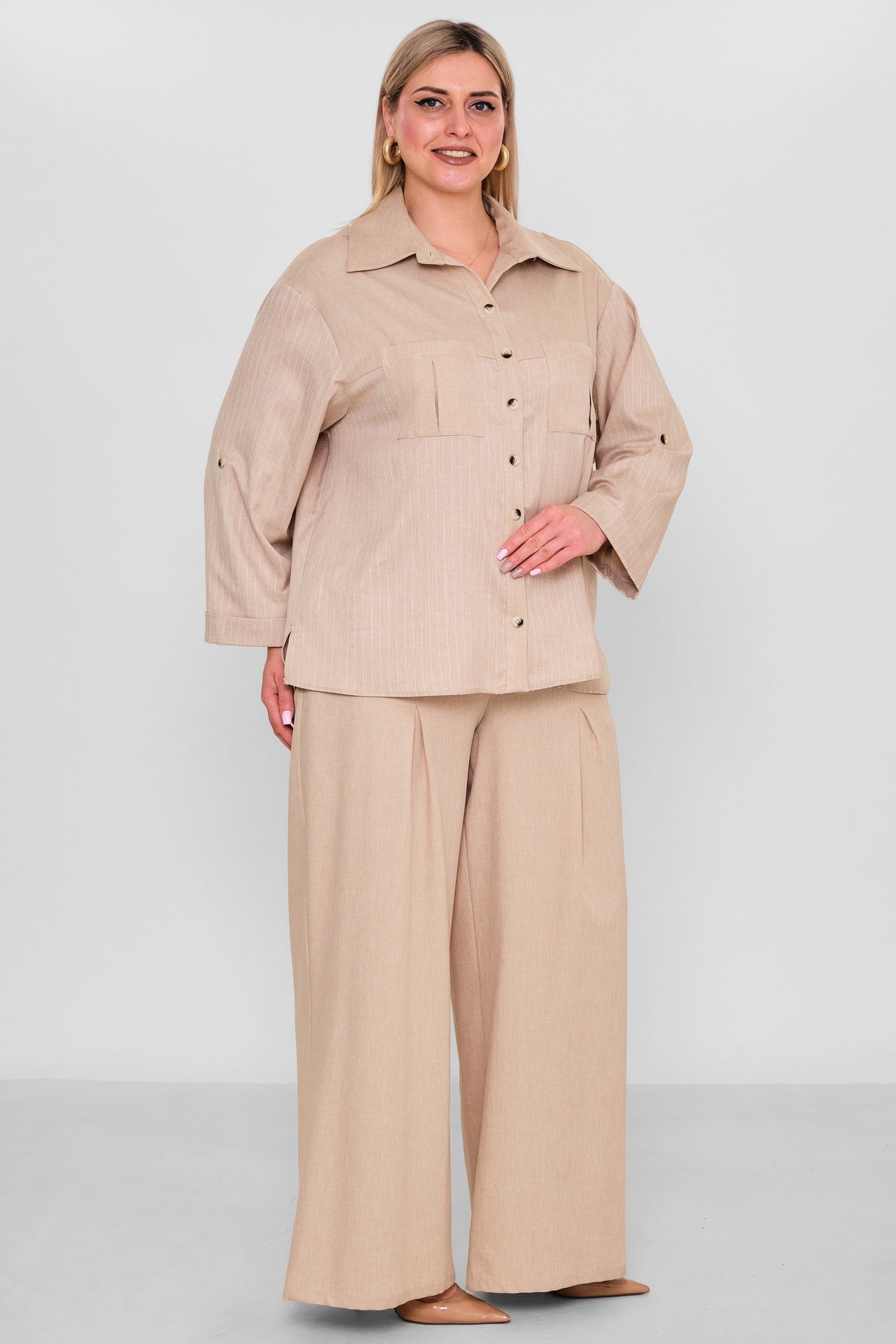 Kifayet - Extended Plus Size Trousers (KFY26Y23725) - 8690200184307