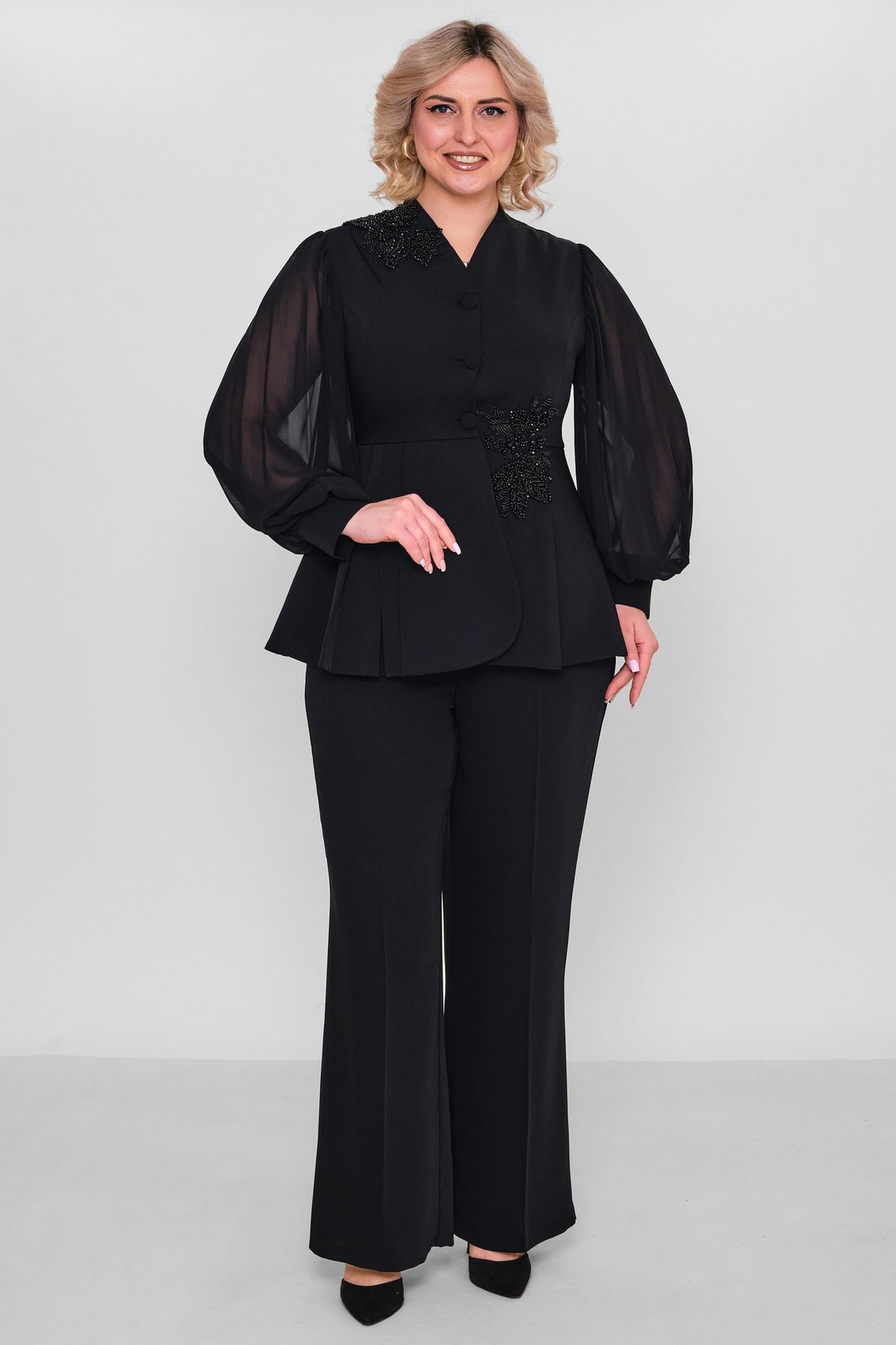 Qne Tu - Plus Size Suit (QNE26Y5291BB) - 8690200184734