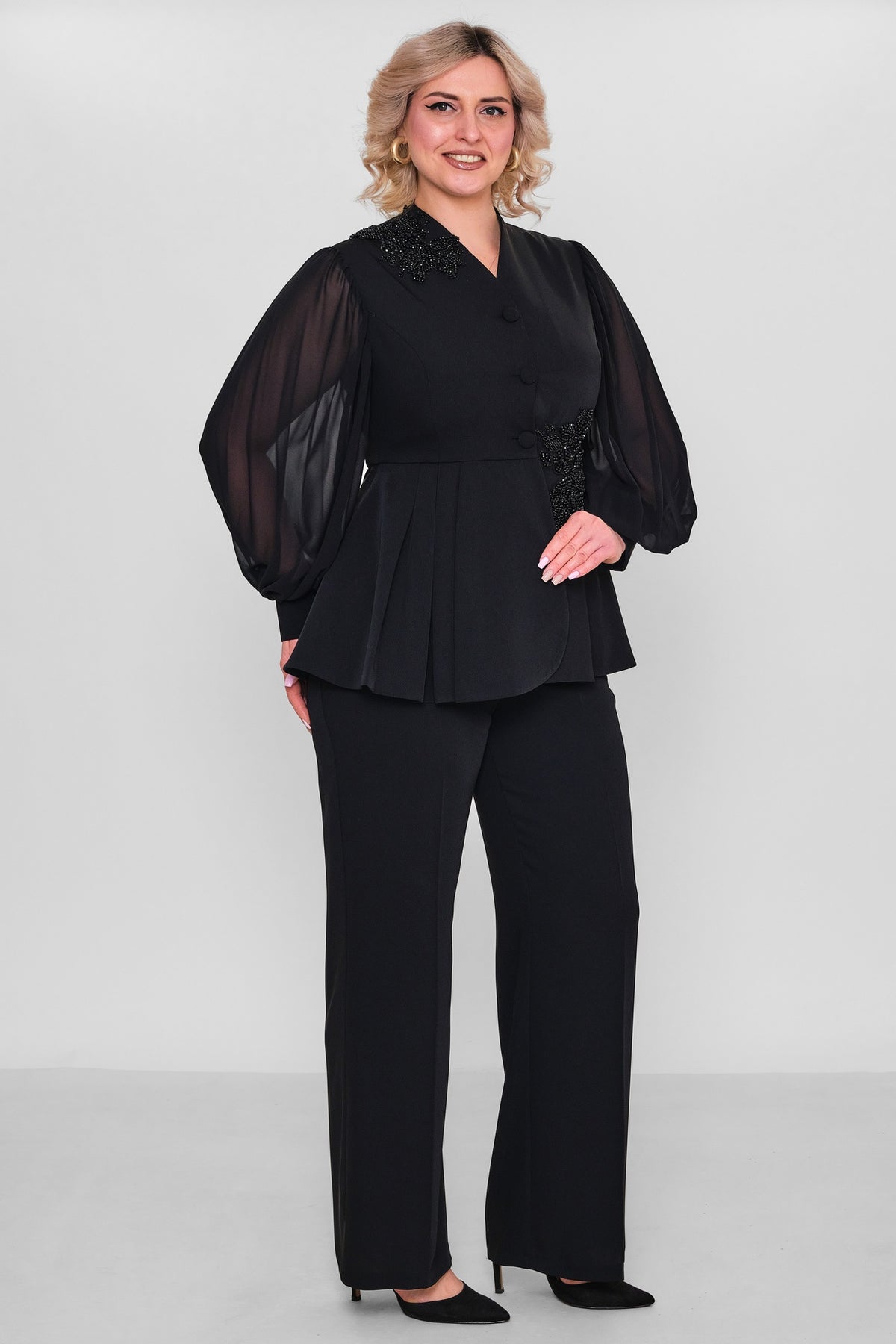 Qne Tu - Plus Size Suit (QNE26Y5291BB) - 8690200184734