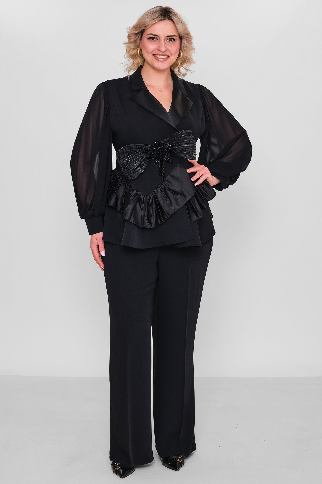 Qne Tu - Plus Size Suit (QNE26Y5285BB) - 8690200184758