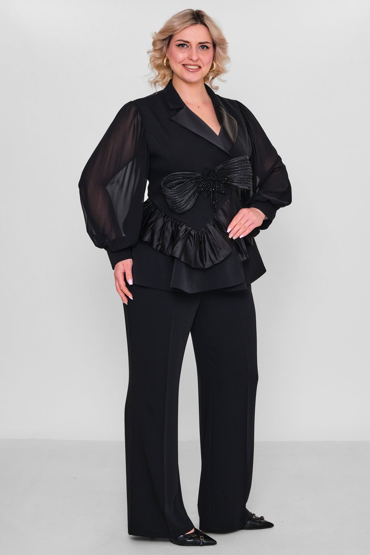 Qne Tu - Plus Size Suit (QNE26Y5285BB) - 8690200184758