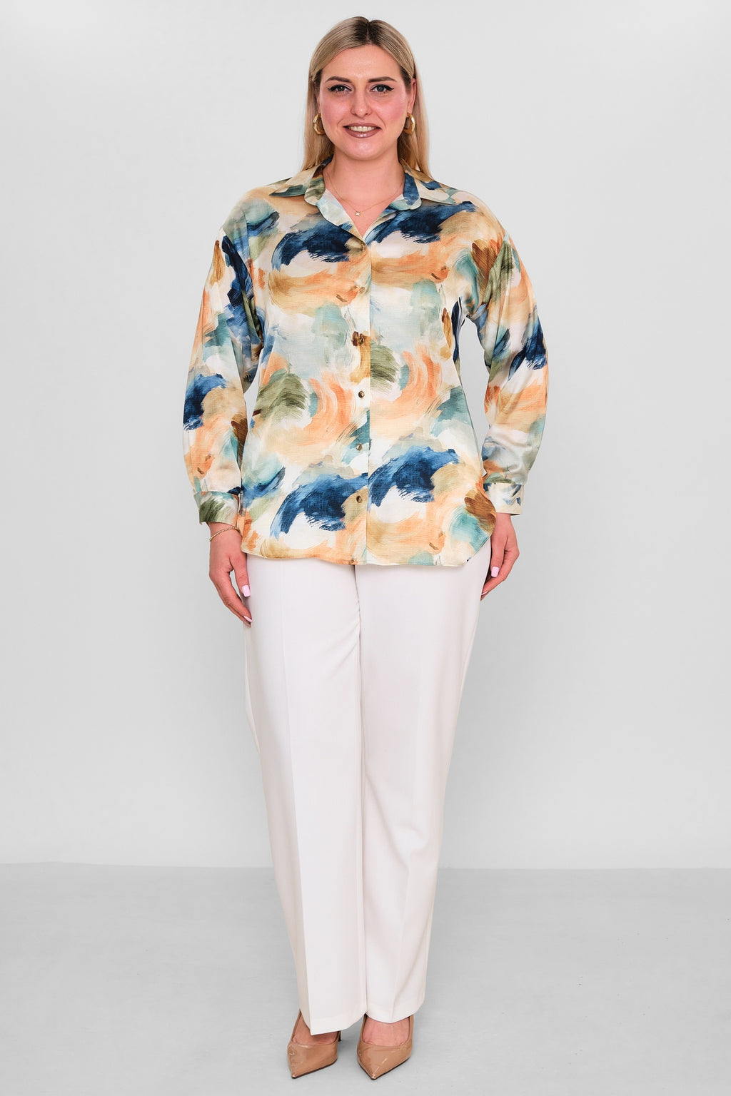 Selen - Plus Size Blouse (SLN26Y260270) - 8690200184864