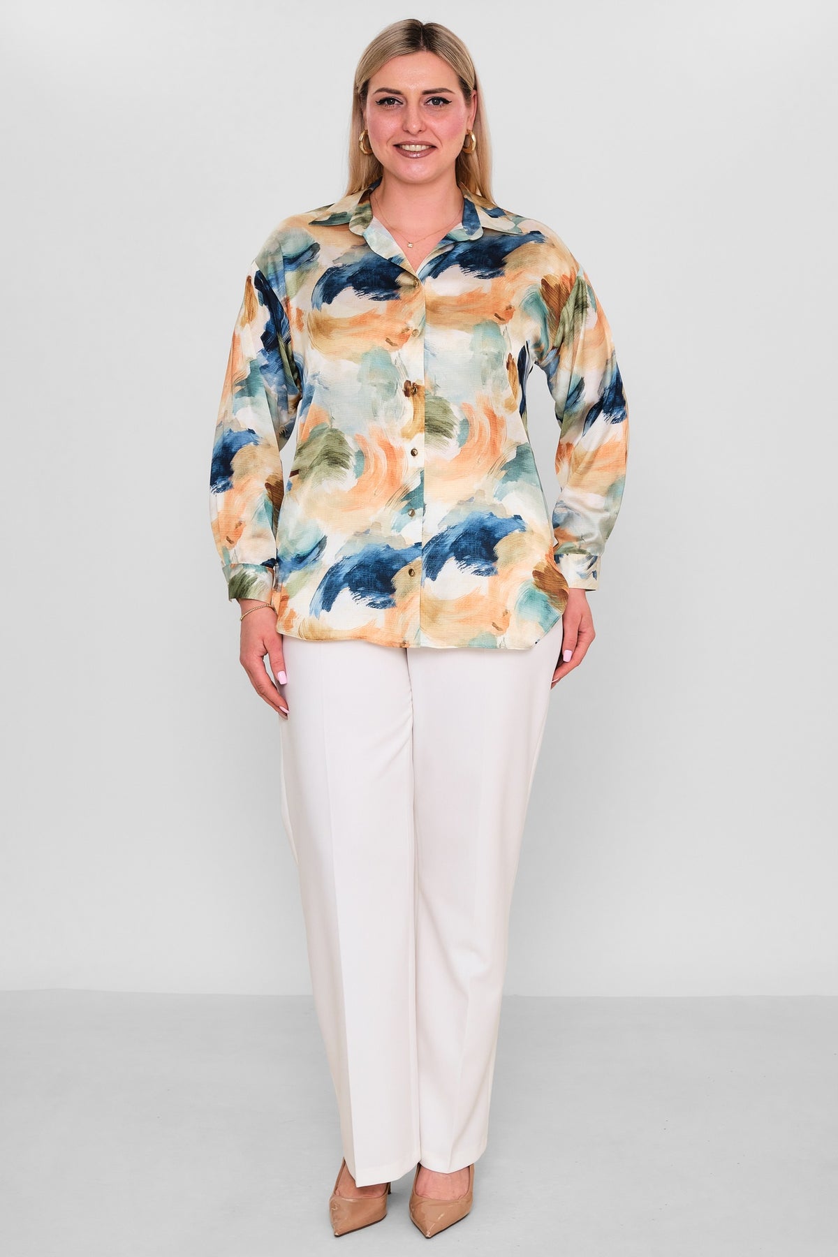 Selen - Plus Size Blouse (SLN26Y260270) - 8690200184864