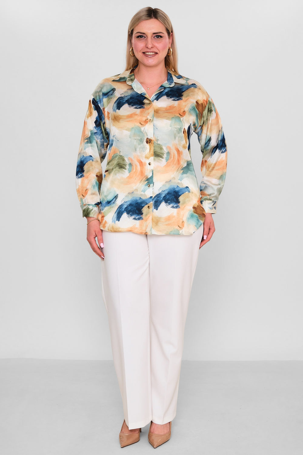Selen - Plus Size Blouse (SLN26Y260270) - 8690200184864