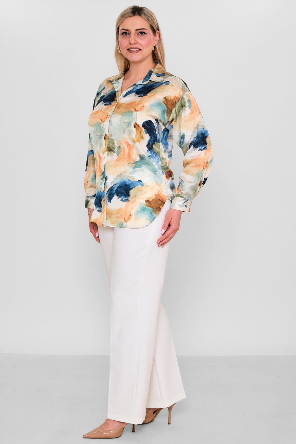 Selen - Plus Size Blouse (SLN26Y260270) - 8690200184864