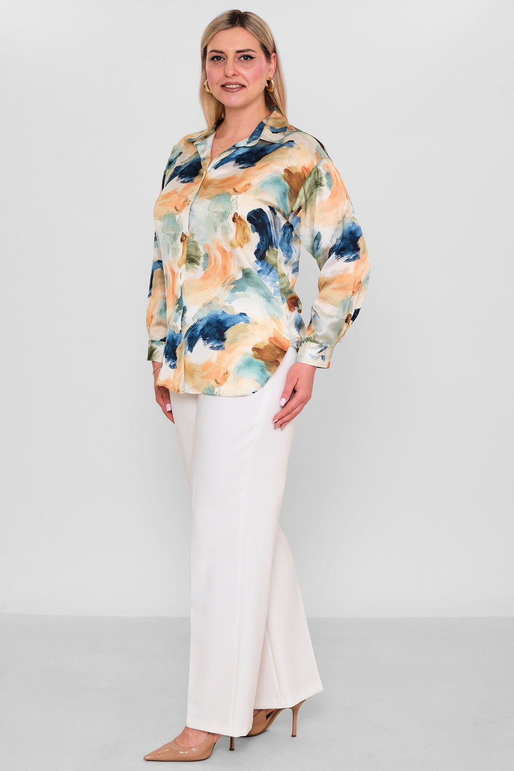 Selen - Plus Size Blouse (SLN26Y260270) - 8690200184864