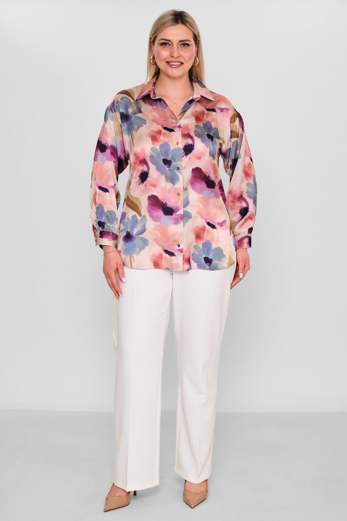 Selen - Plus Size Blouse (SLN26Y260270) - 8690200184871