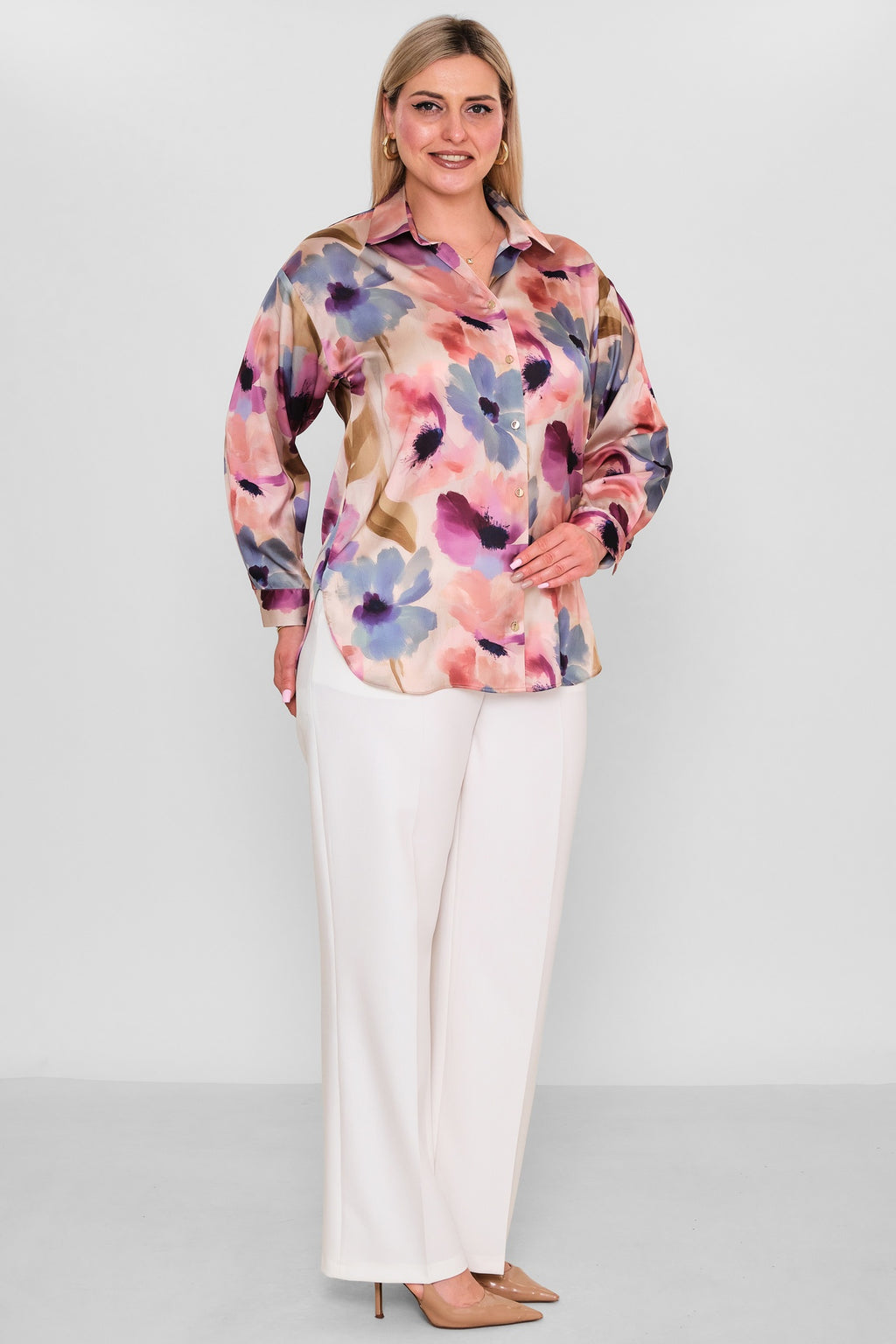 Selen - Plus Size Blouse (SLN26Y260270) - 8690200184871