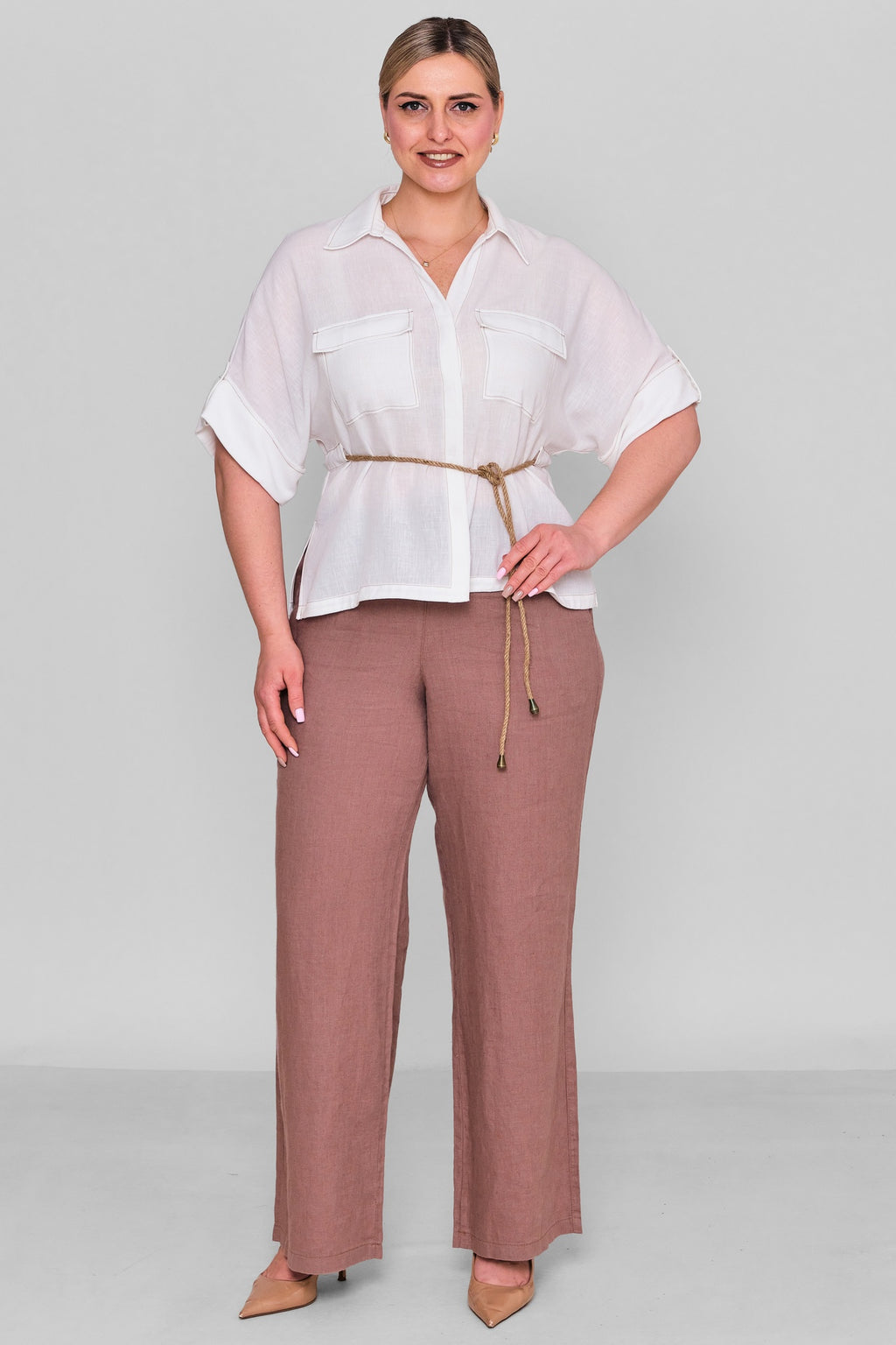Laluce - Plus Size Shirt (L2.Y26.GML.2G145) - 8690200185045