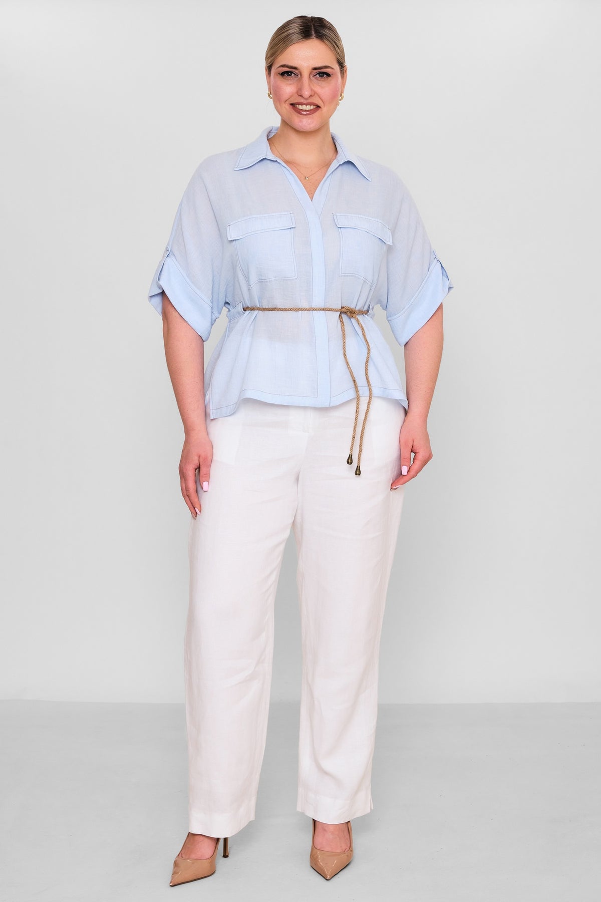 Laluce - Plus Size Shirt (L2.Y26.GML.2G145) - 8690200185052