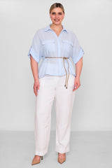 Laluce - Plus Size Shirt (L2.Y26.GML.2G145) - 8690200185052