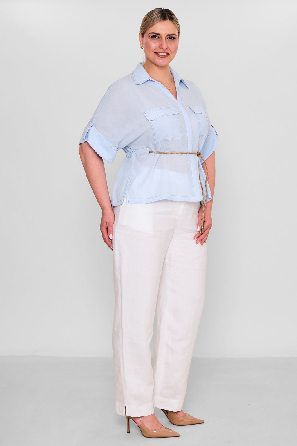 Laluce - Plus Size Shirt (L2.Y26.GML.2G145) - 8690200185052