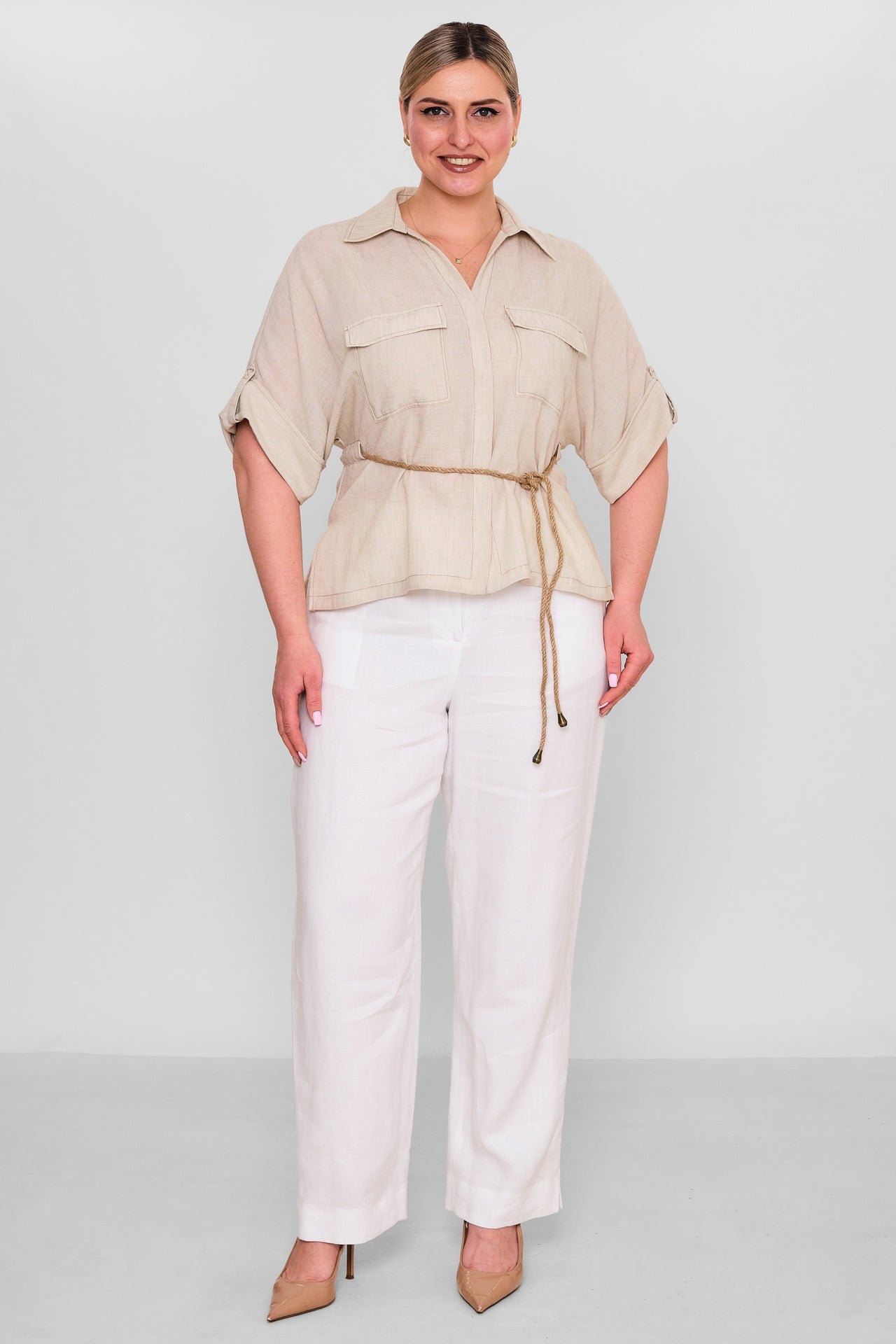 Laluce - Plus Size Shirt (L2.Y26.GML.2G145) - 8690200185076