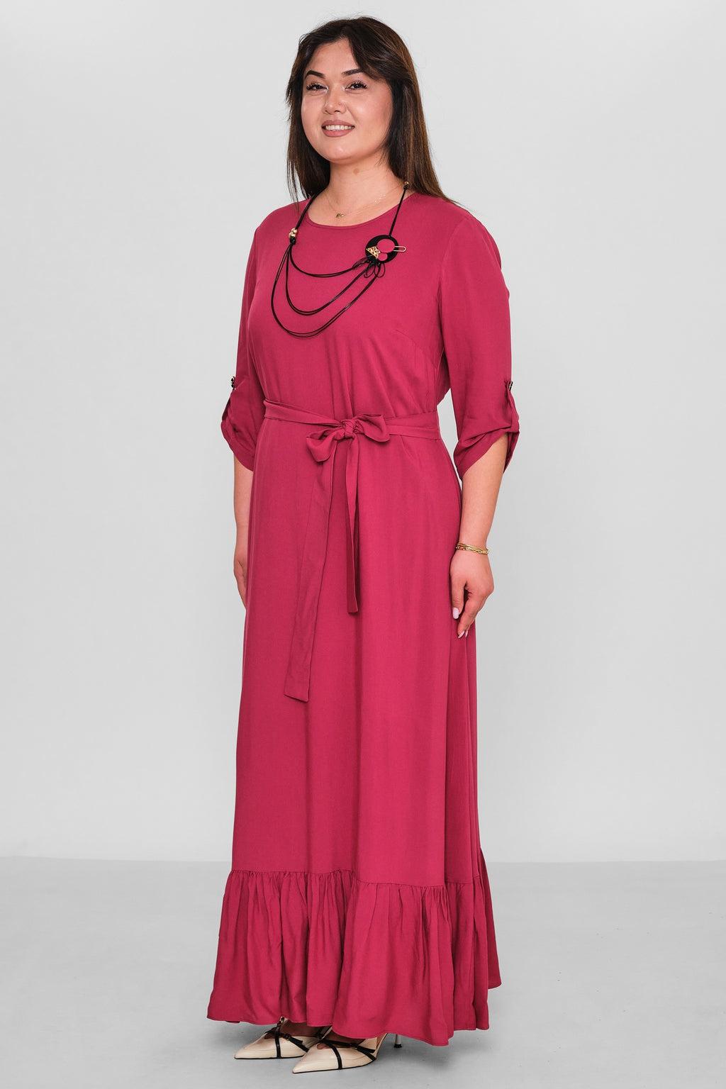 Dress Port - Plus Size Dress (DSP26Y5761) - 8690200185588