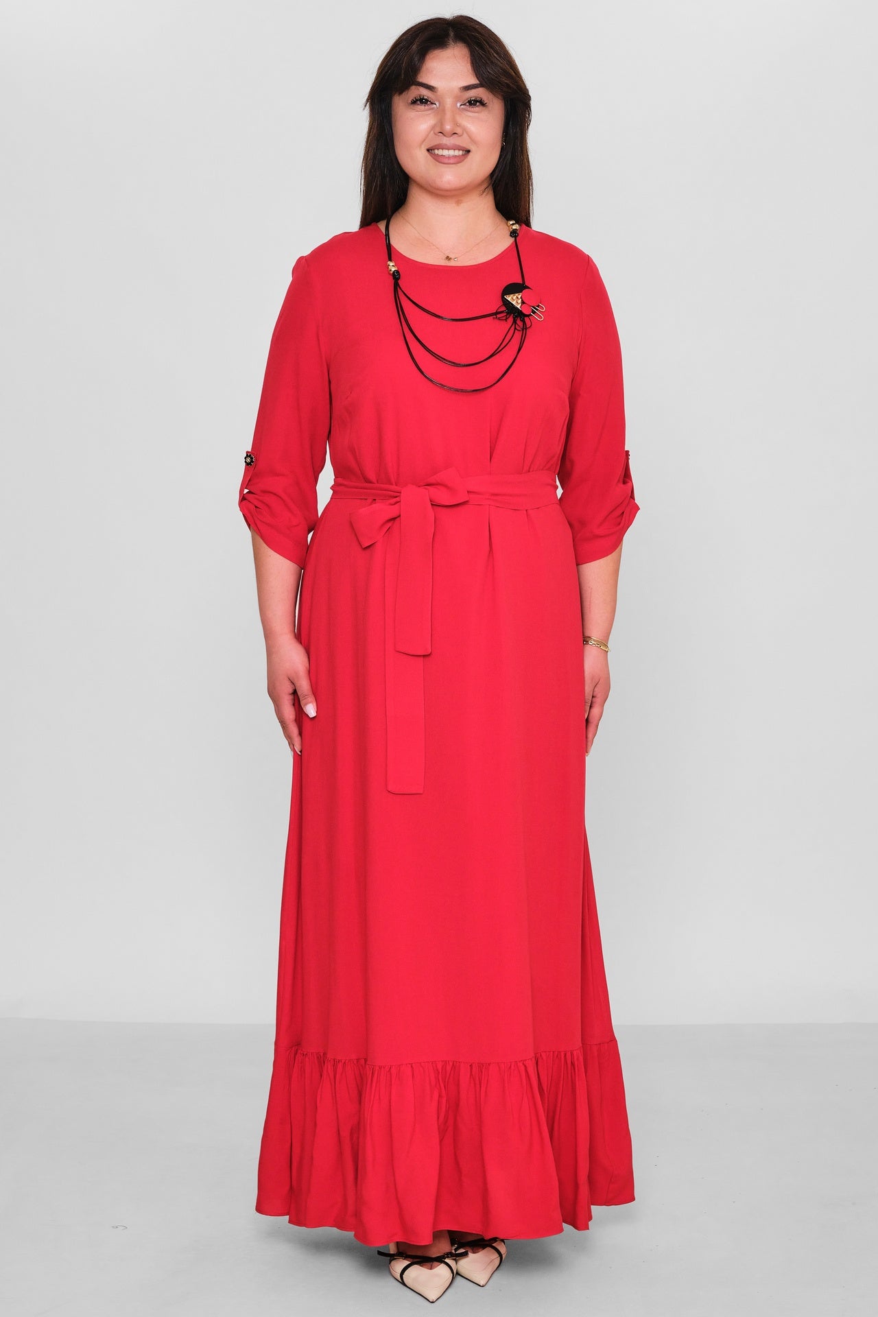 Dress Port - Plus Size Dress (DSP26Y5761) - 8690200185595