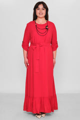 Dress Port - Plus Size Dress (DSP26Y5761) - 8690200185595