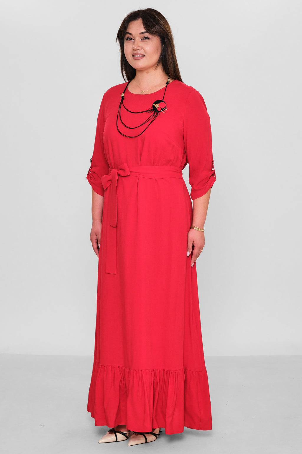 Dress Port - Plus Size Dress (DSP26Y5761) - 8690200185595