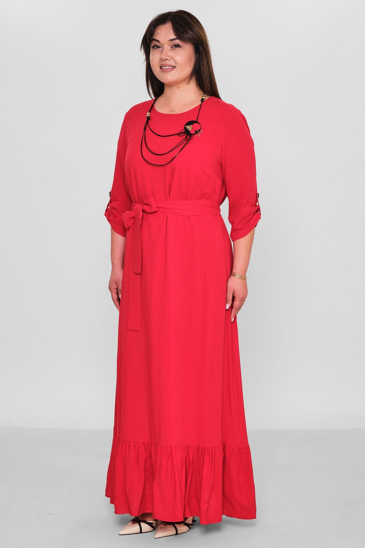 Dress Port - Plus Size Dress (DSP26Y5761) - 8690200185595