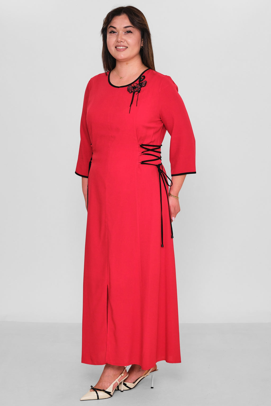 Dress Port - Plus Size Dress (DSP26Y5760) - 8690200185663