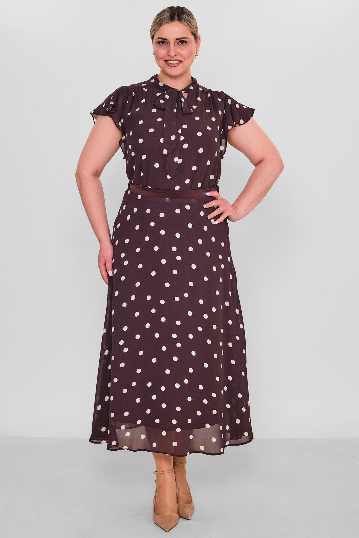 Revaro - Plus Size Skirt (RVR26YBE-5050) - 8690200185717