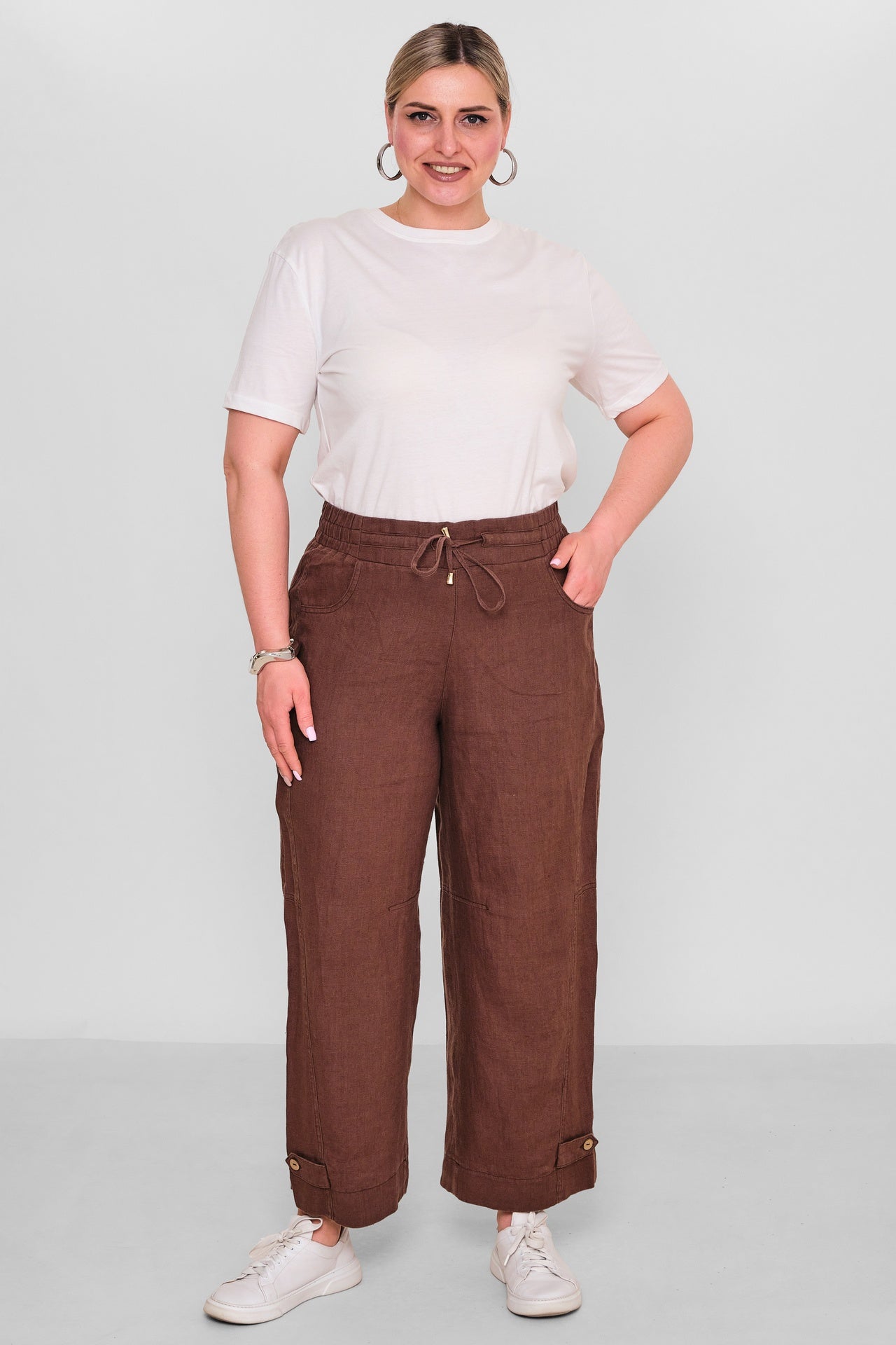 Elitline - Plus Size Trousers (ELT26Y1-58-4104) - 8690200186004