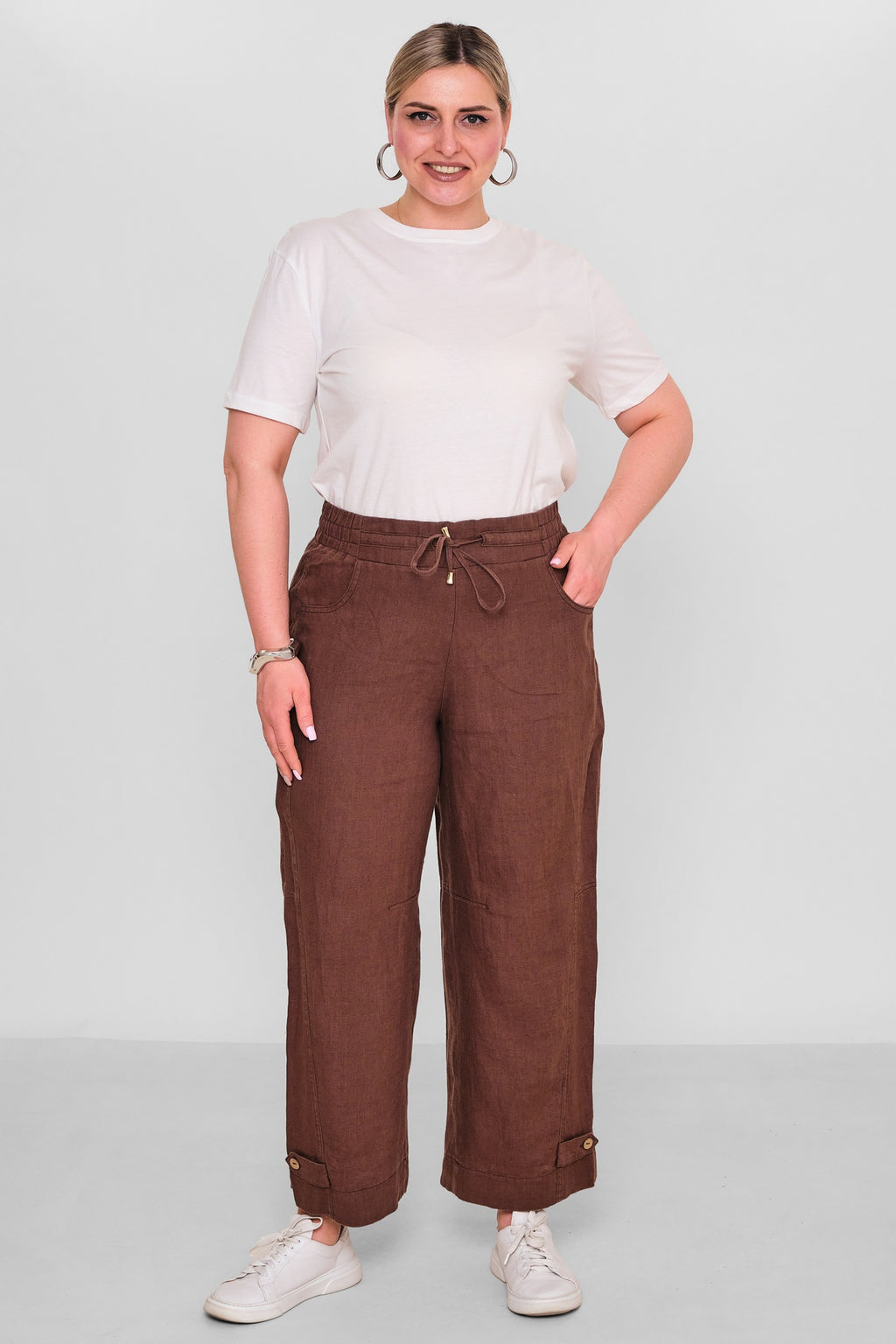 Elitline - Plus Size Trousers (ELT26Y1-58-4104) - 8690200186004