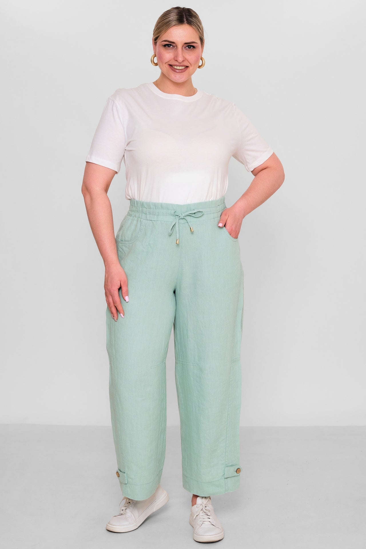 Elitline - Plus Size Trousers (ELT26Y1-58-4104) - 8690200186011