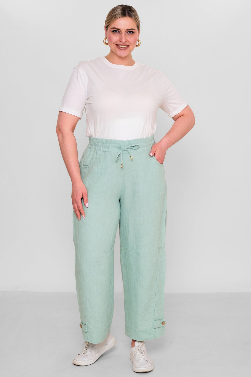 Elitline - Plus Size Trousers (ELT26Y1-58-4104) - 8690200186011