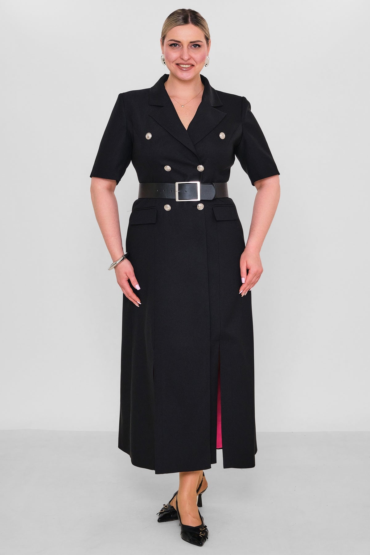Kedma - Plus Size Dress (KDM26Y8-98139X) - 8690200186080