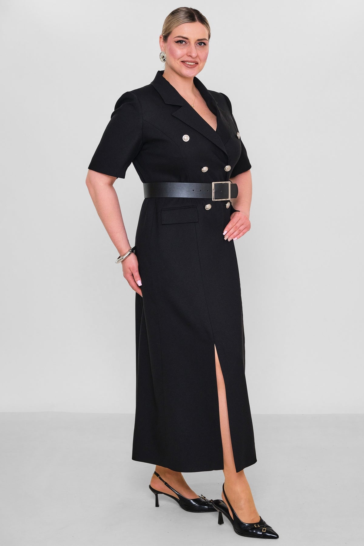 Kedma - Plus Size Dress (KDM26Y8-98139X) - 8690200186080