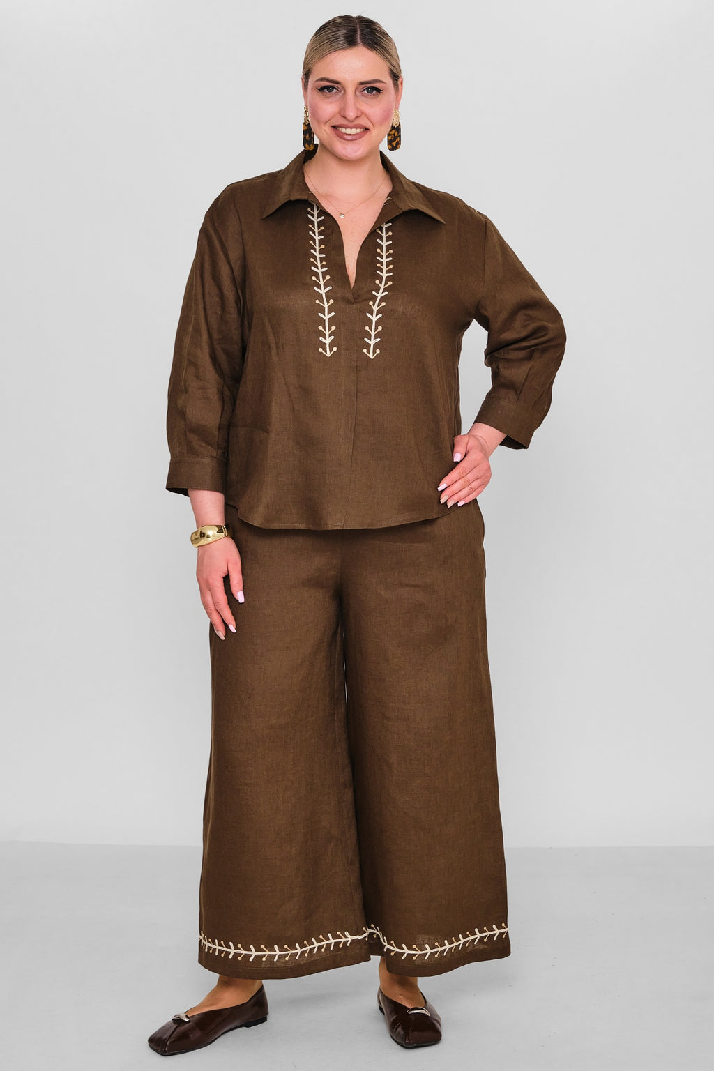 Laluce - Plus Size Blouse (L2.Y26.BLZ.2B205) - 8690200186127