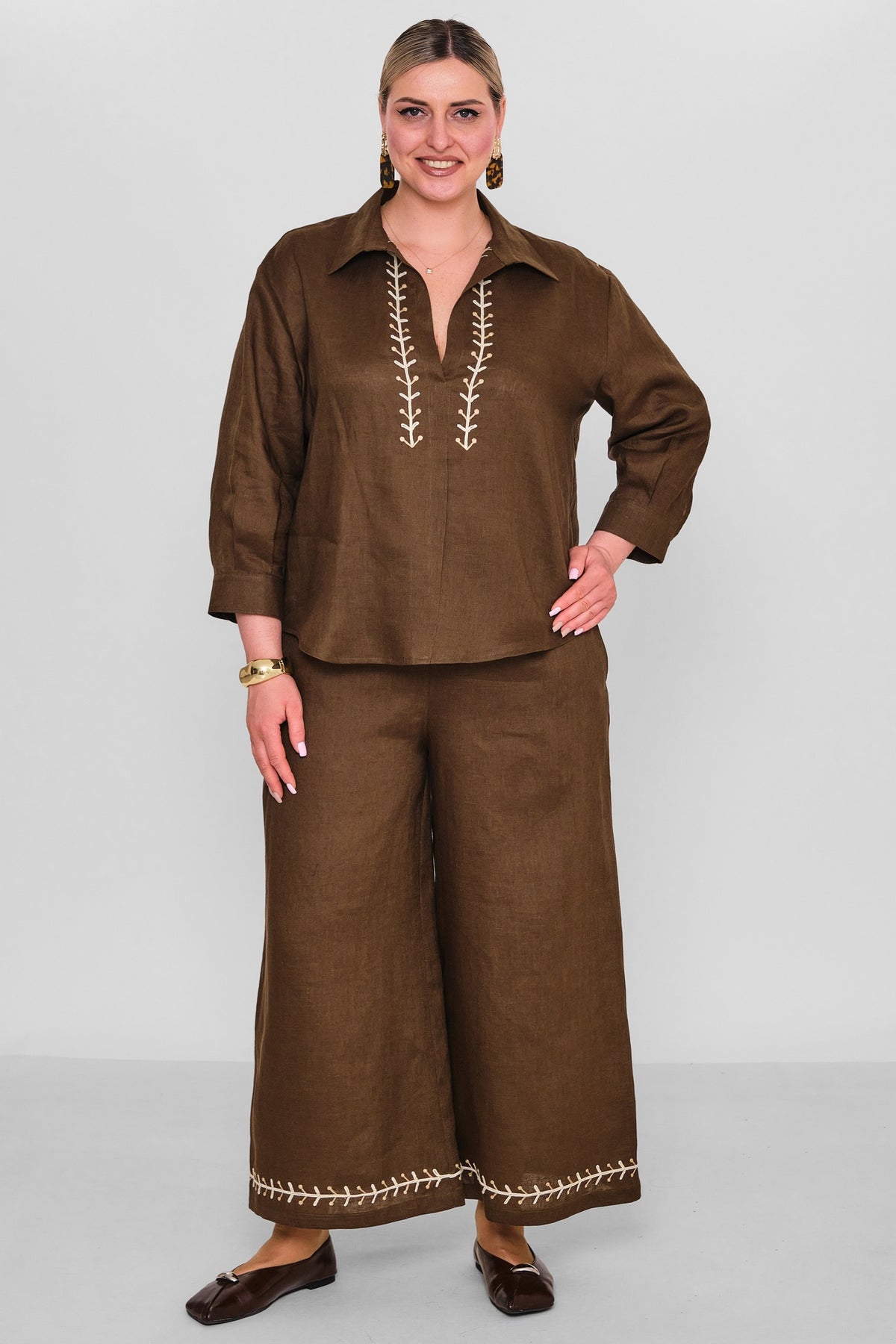 Laluce - Plus Size Blouse (L2.Y26.BLZ.2B205) - 8690200186127