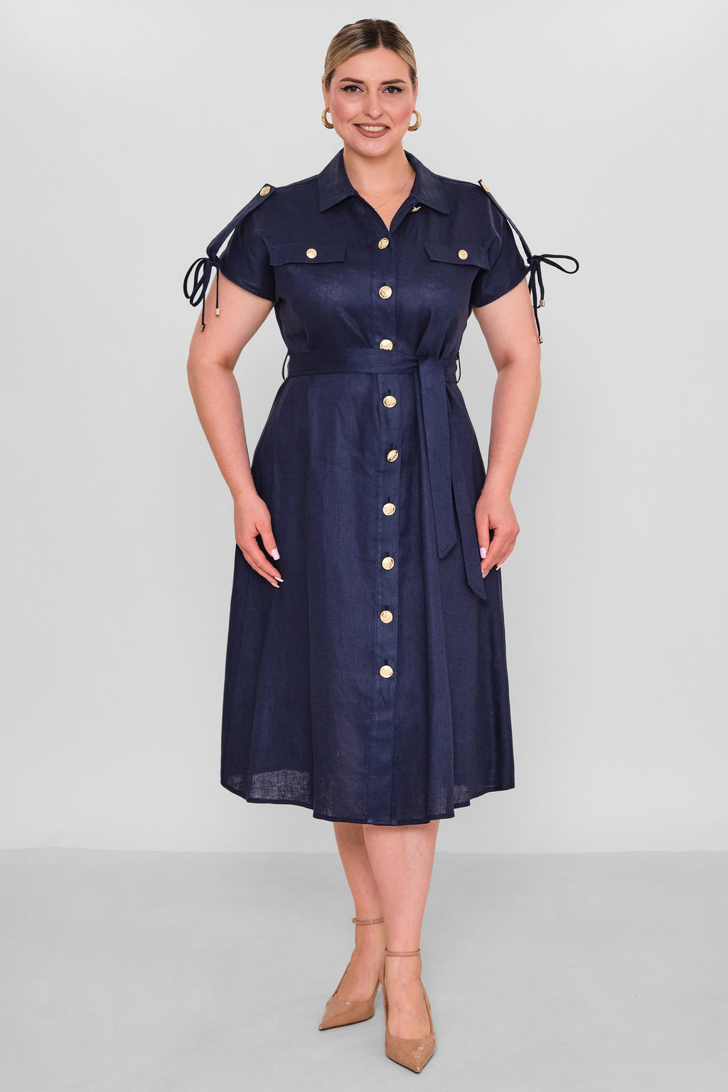 Laluce - Plus Size Dress (L2.Y26.ELB.2E691) - 8690200186134