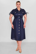 Laluce - Plus Size Dress (L2.Y26.ELB.2E691) - 8690200186134