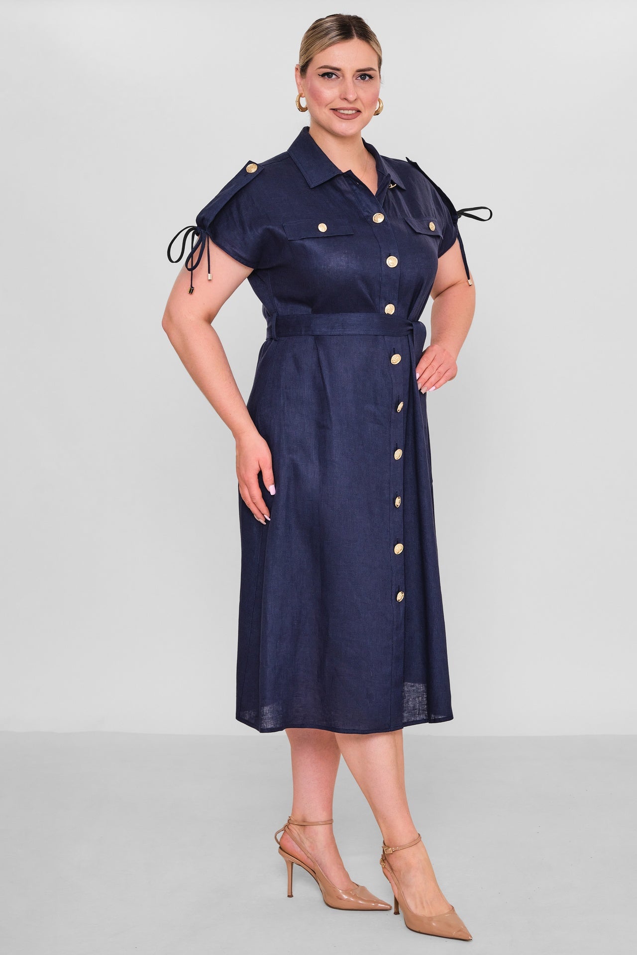 Laluce - Plus Size Dress (L2.Y26.ELB.2E691) - 8690200186134