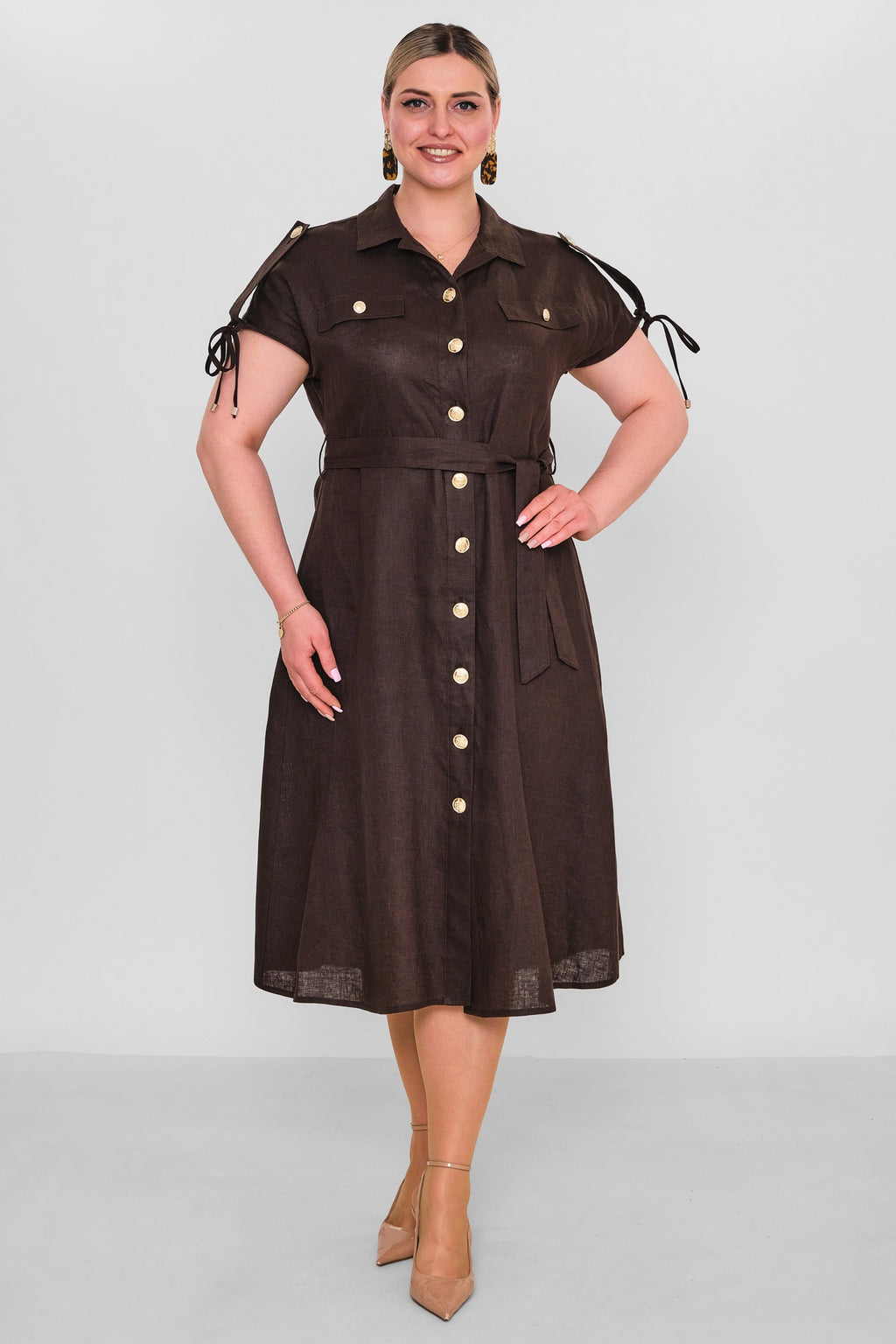 Laluce - Plus Size Dress (L2.Y26.ELB.2E691) - 8690200186141