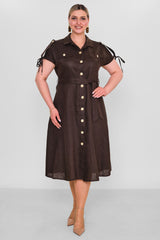 Laluce - Plus Size Dress (L2.Y26.ELB.2E691) - 8690200186141