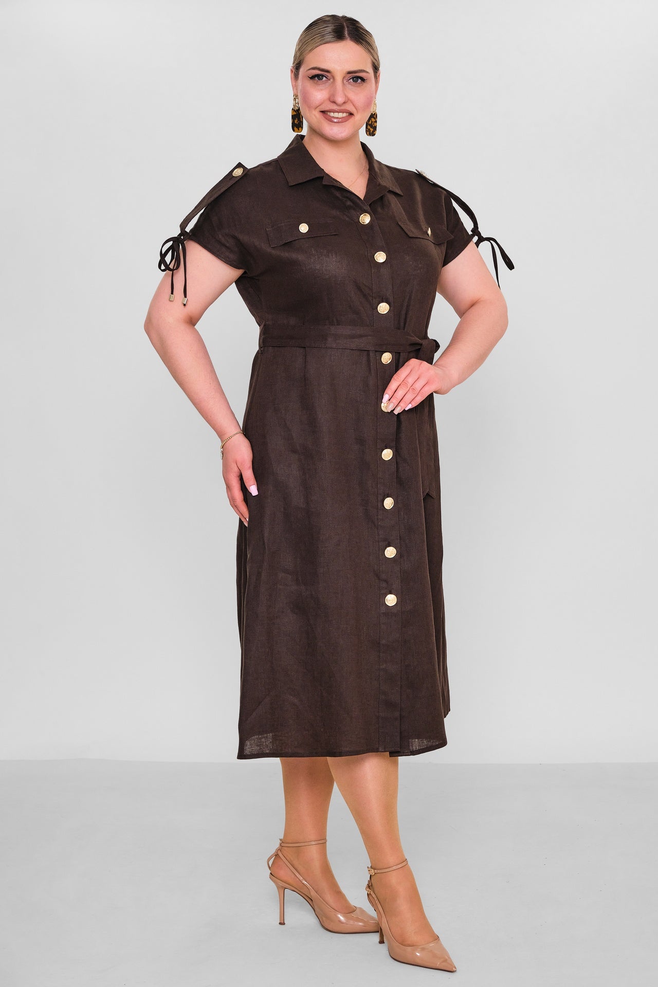Laluce - Plus Size Dress (L2.Y26.ELB.2E691) - 8690200186141