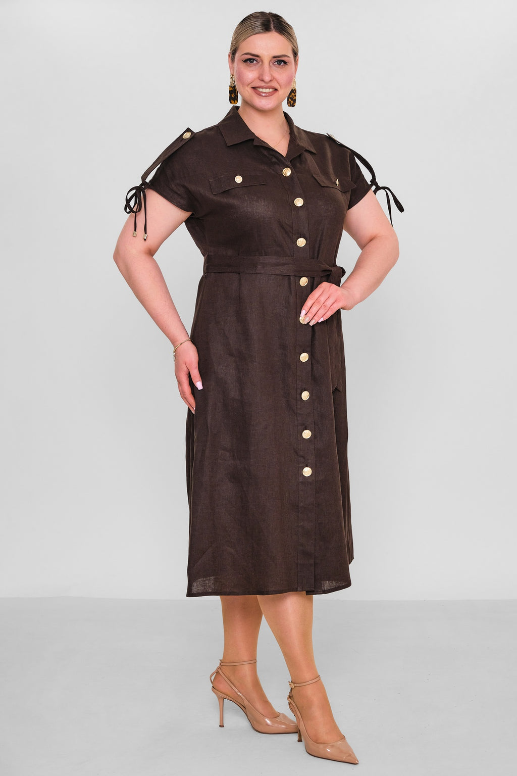 Laluce - Plus Size Dress (L2.Y26.ELB.2E691) - 8690200186141