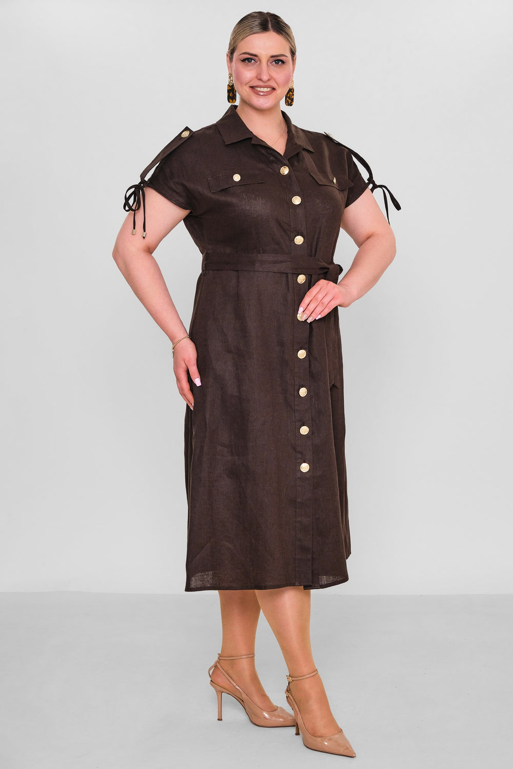 Laluce - Plus Size Dress (L2.Y26.ELB.2E691) - 8690200186141