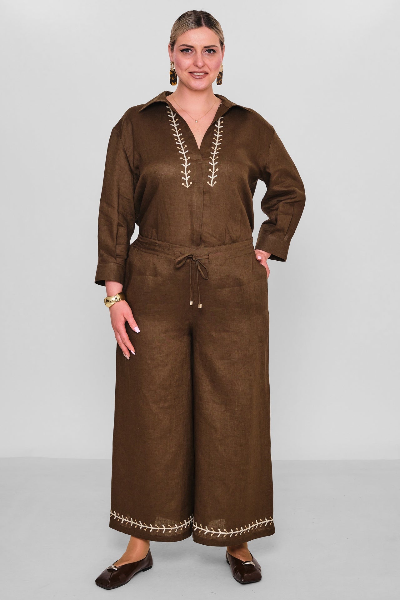 Laluce - Plus Size Trousers (L2.Y26.PNT.2P243) - 8690200186158