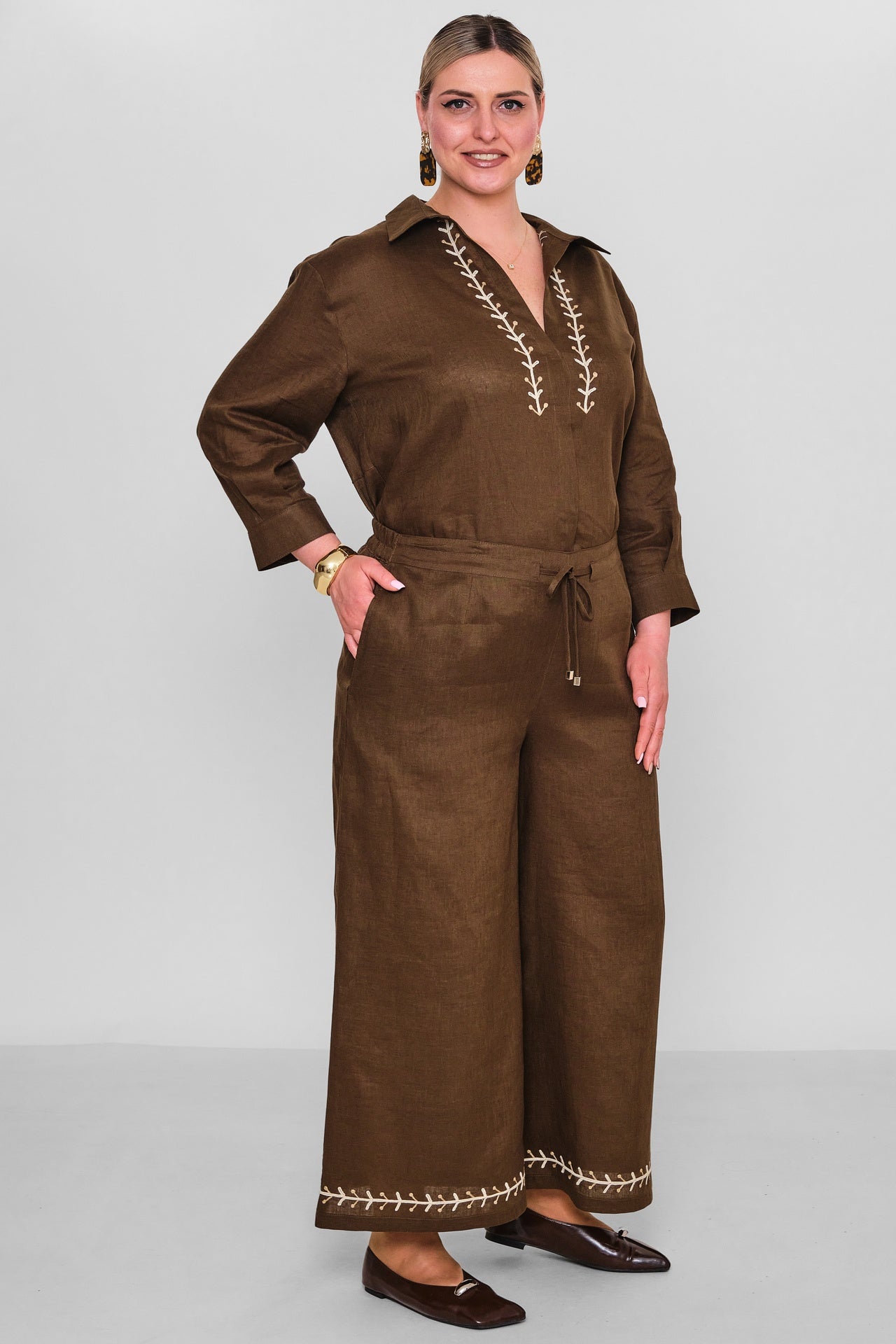 Laluce - Plus Size Trousers (L2.Y26.PNT.2P243) - 8690200186158
