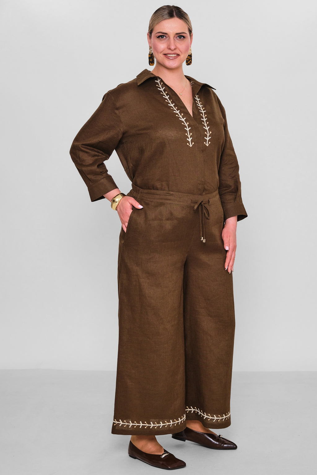 Laluce - Plus Size Trousers (L2.Y26.PNT.2P243) - 8690200186158