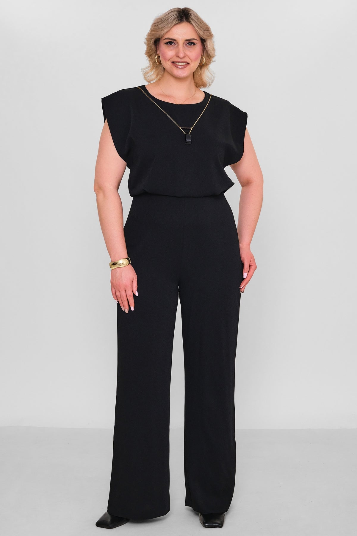 Selen - Plus Size Overalls (SLN26Y141133) - 8690200186462
