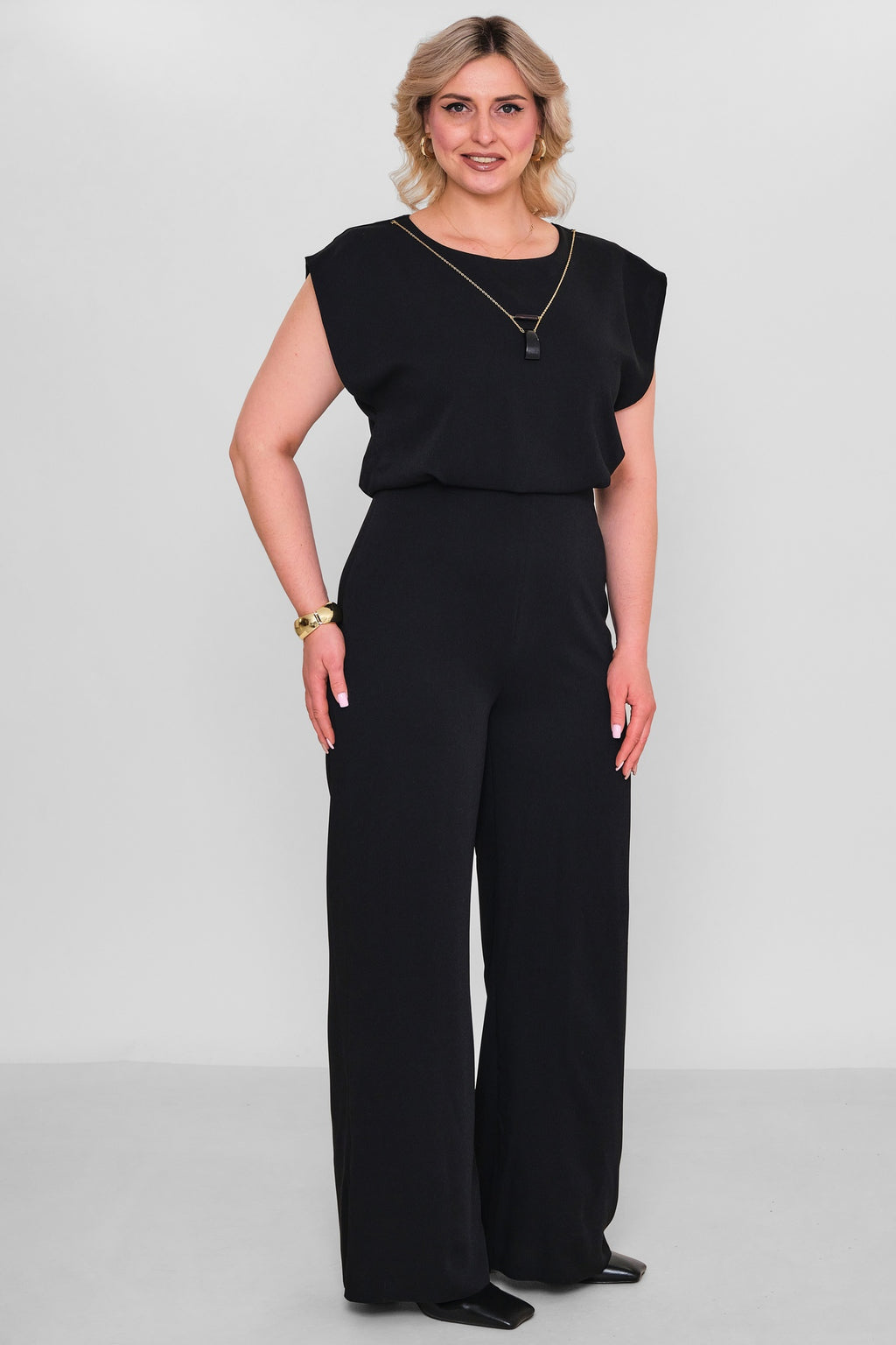 Selen - Plus Size Overalls (SLN26Y141133) - 8690200186462