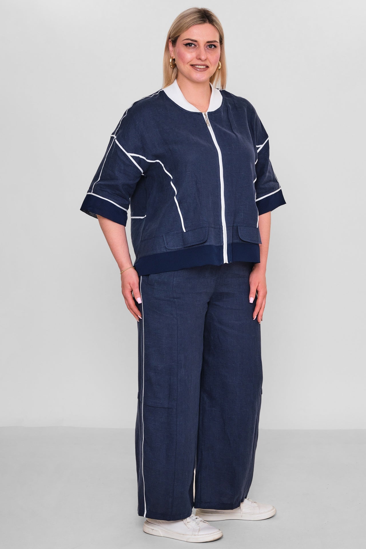 Salkim - Plus Size Suit (SLK26Y66387BB) - 8690200186844