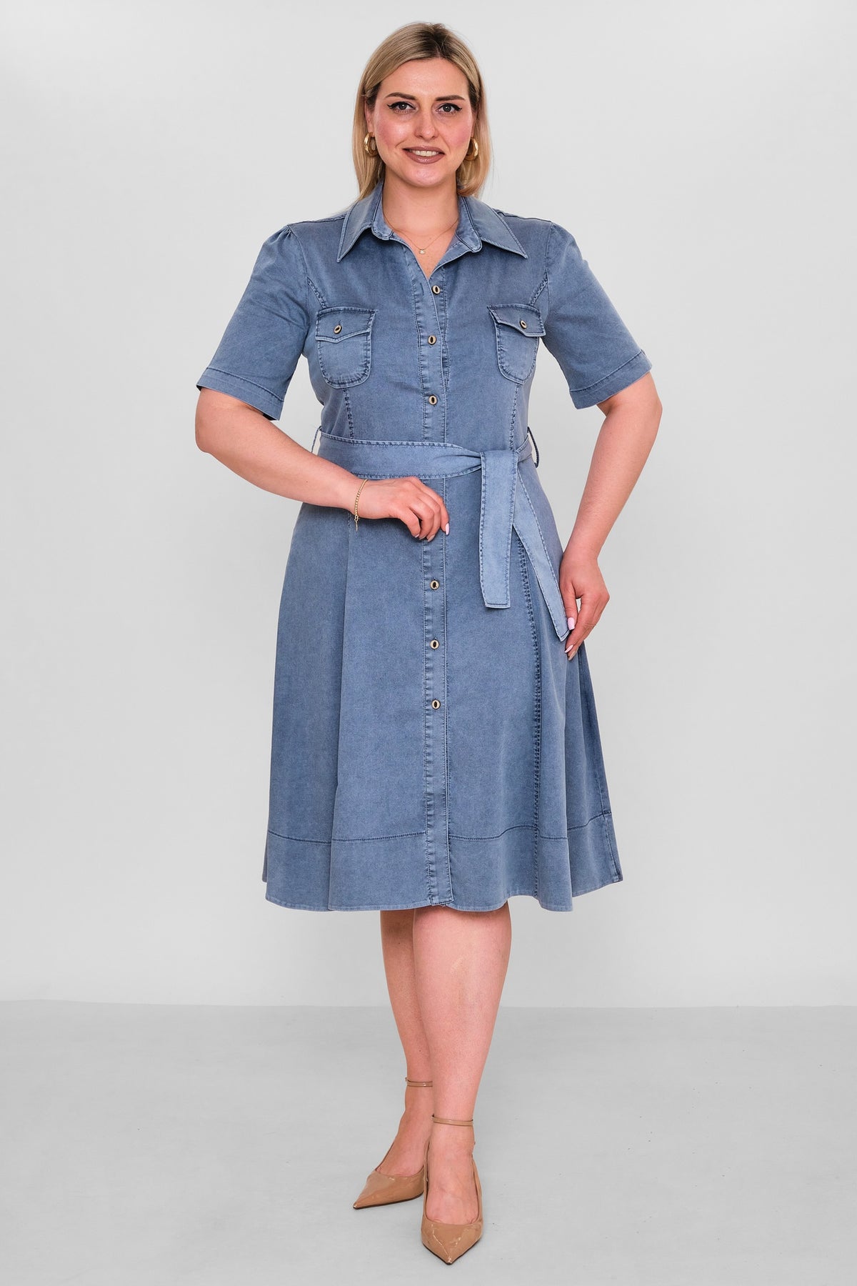 Elitline - Plus Size Dress (ELT26Y8-276-4006) - 8690200186943